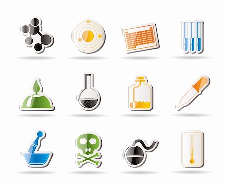 simsearch:400-05713485,k - Chemistry industry icons - vector icon set Stock Photo - Budget Royalty-Free & Subscription, Code: 400-04274321