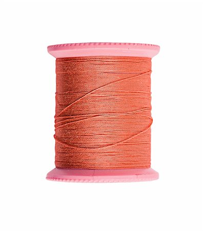 simsearch:6109-08701535,k - Bright red thread isolated on white Stock Photo - Budget Royalty-Free & Subscription, Code: 400-04274357