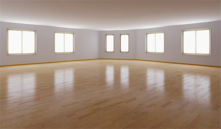 simsearch:600-06808788,k - empty interior with parquet floor (3D rendering) Photographie de stock - Aubaine LD & Abonnement, Code: 400-04275020