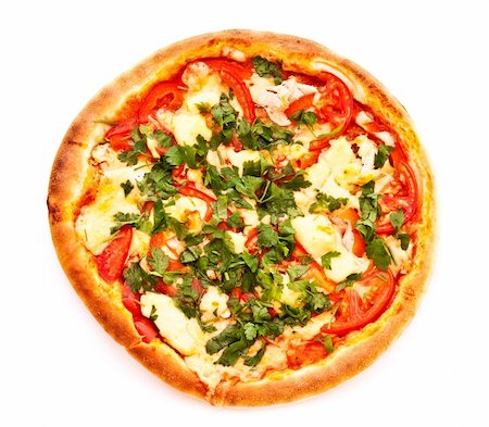 simsearch:400-04479187,k - Tasty Italian pizza over white Stock Photo - Budget Royalty-Free & Subscription, Code: 400-04277027