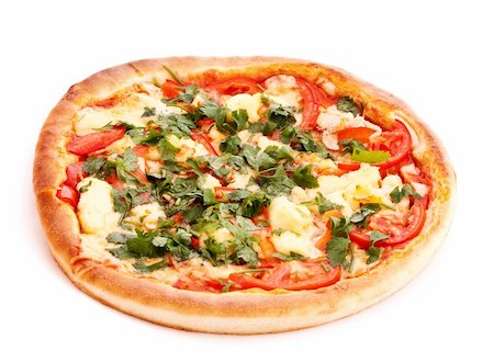 simsearch:400-04479187,k - Tasty Italian pizza over white Stock Photo - Budget Royalty-Free & Subscription, Code: 400-04277028