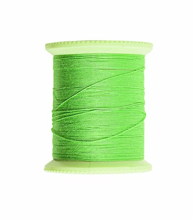 simsearch:6109-08701535,k - Bright green thread isolated on white Stock Photo - Budget Royalty-Free & Subscription, Code: 400-04277410