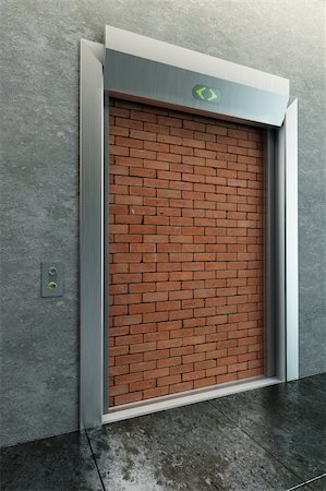 simsearch:400-04333419,k - modern elevator with deadlock 3d render Stock Photo - Budget Royalty-Free & Subscription, Code: 400-04277787