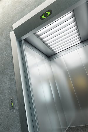 simsearch:400-04317268,k - modern elevator with open doors, 3d render Stock Photo - Budget Royalty-Free & Subscription, Code: 400-04277788