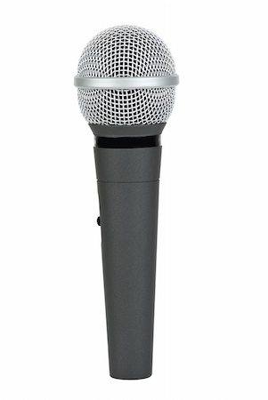 simsearch:400-04278064,k - Cordless microphone  isolated on the white background Stock Photo - Budget Royalty-Free & Subscription, Code: 400-04278063