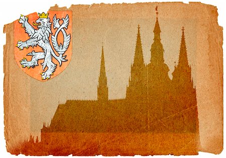 simsearch:400-04015133,k - Hradcany - Cathedral of Saint Vitus in the Prague castle - the coronation cathedral of the Bohemian sovereigns, and the main of the Prague Roman - Catholic arcidiocese. The Gothic buildings was founded in 1344. Prague castle - spacious residential and stronghold area dominantly located above the town, founded about the year 880. Residence of the Bohemian princes and kings, after 1918 of the Presid Stock Photo - Budget Royalty-Free & Subscription, Code: 400-04278348