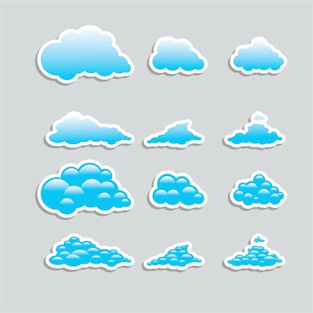 simsearch:400-04046799,k - Universal icons - Set (Weather) for you Foto de stock - Super Valor sin royalties y Suscripción, Código: 400-04270165