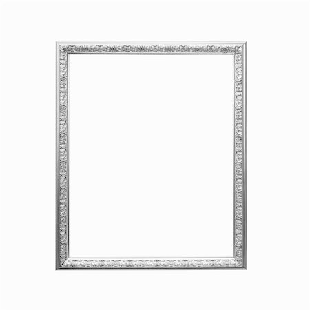 simsearch:400-06860484,k - antique silver frame isolated on a white background Stock Photo - Budget Royalty-Free & Subscription, Code: 400-04271947