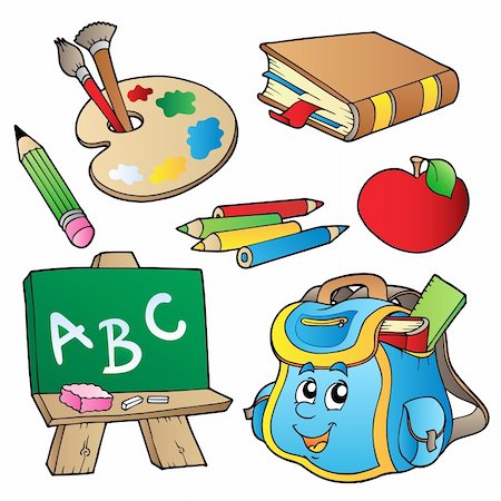 simsearch:400-04311432,k - School cartoons collection - vector illustration. Stock Photo - Budget Royalty-Free & Subscription, Code: 400-04272677