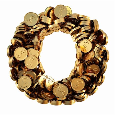 simsearch:400-05730288,k - alphabet from the golden coins. isolated on white. including clipping path. Stock Photo - Budget Royalty-Free & Subscription, Code: 400-04272798