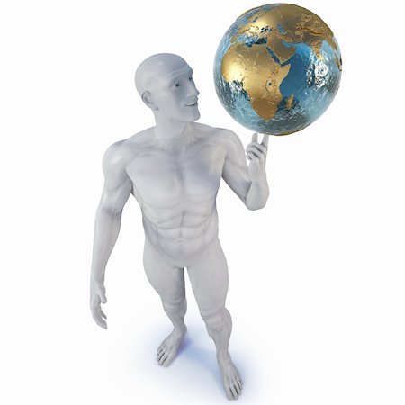 simsearch:400-06089187,k - man holding the globe on his finger. with clipping path. Stock Photo - Budget Royalty-Free & Subscription, Code: 400-04272906