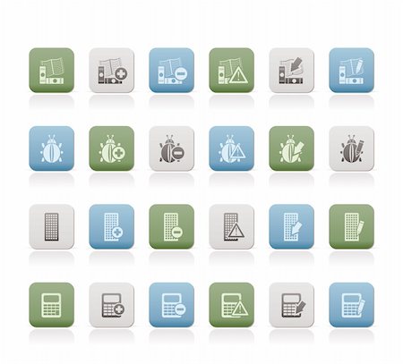 simsearch:400-04274313,k - 24 Business, office and website icons - vector icon set 2 Stock Photo - Budget Royalty-Free & Subscription, Code: 400-04273299