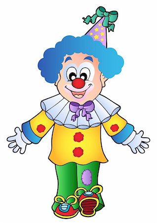 simsearch:400-04236834,k - Image of cartoon clown 1 - vector illustration. Stock Photo - Budget Royalty-Free & Subscription, Code: 400-04273407