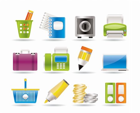 simsearch:400-04913456,k - Business, Office and Finance Icons - Vector Icon Set Stock Photo - Budget Royalty-Free & Subscription, Code: 400-04273433