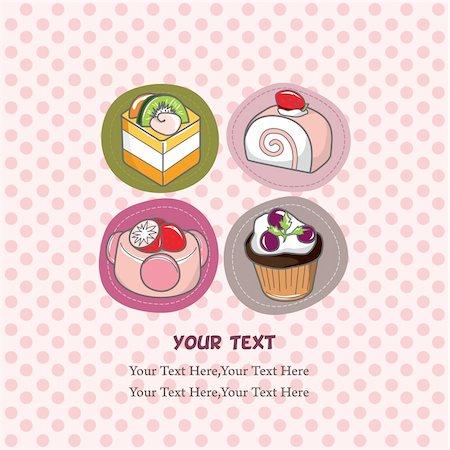 cake card Stock Photo - Budget Royalty-Free & Subscription, Code: 400-04273731