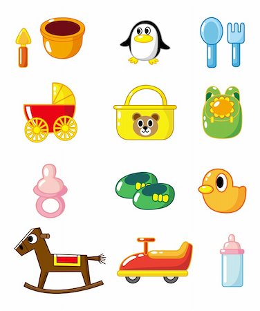 pacifier icon - cartoon b Baby supplies Stock Photo - Budget Royalty-Free & Subscription, Code: 400-04273836