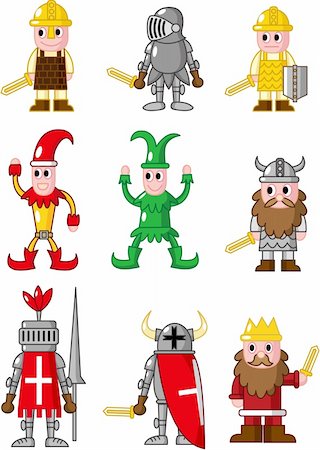 simsearch:400-04912674,k - cartoon medieval people icon Stock Photo - Budget Royalty-Free & Subscription, Code: 400-04273850