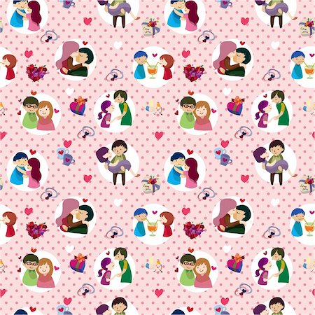 simsearch:400-04335592,k - seamless Valentine's Day pattern Stock Photo - Budget Royalty-Free & Subscription, Code: 400-04284376