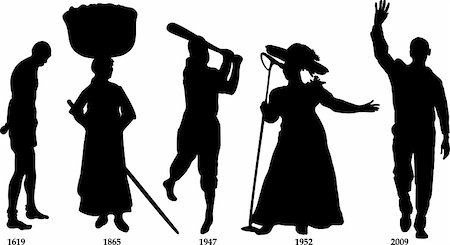 Vector Illustration timeline for Black History month. Stock Photo - Budget Royalty-Free & Subscription, Code: 400-04285122