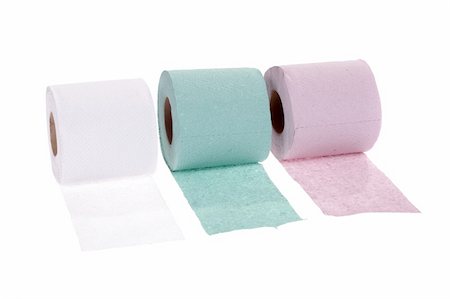 simsearch:400-05370670,k - Toilet paper, photo on the white background Stock Photo - Budget Royalty-Free & Subscription, Code: 400-04285181