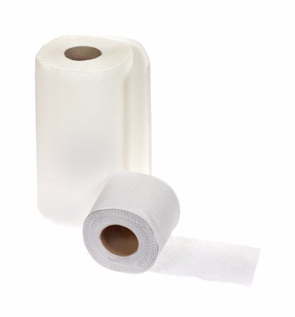 simsearch:400-05303863,k - towel and toilet paper, photo on white Stock Photo - Budget Royalty-Free & Subscription, Code: 400-04285182