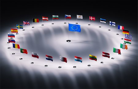 denmark and holland flag - twenty seven european union flags 3d render Stock Photo - Budget Royalty-Free & Subscription, Code: 400-04287927