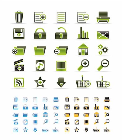 simsearch:400-04274313,k - 25 Detailed Internet Icons - Vector Icon Set  - 3 colors included Stock Photo - Budget Royalty-Free & Subscription, Code: 400-04289765