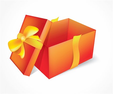 simsearch:400-08806797,k - Open red gift with a bow on a white background Photographie de stock - Aubaine LD & Abonnement, Code: 400-04280554