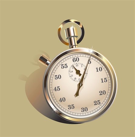 simsearch:400-08494984,k - Stopwatch, gradient fill, photo-realistic vector illustration Stock Photo - Budget Royalty-Free & Subscription, Code: 400-04280883