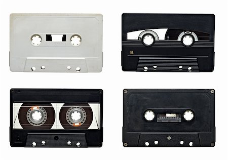 picsfive (artist) - collection of old audio tapes on white background. each one is in full camera resolution Stock Photo - Budget Royalty-Free & Subscription, Code: 400-04283581