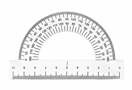 close up of plastic transparent ruler on white background with clipping path Stock Photo - Budget Royalty-Free & Subscription, Code: 400-04283582