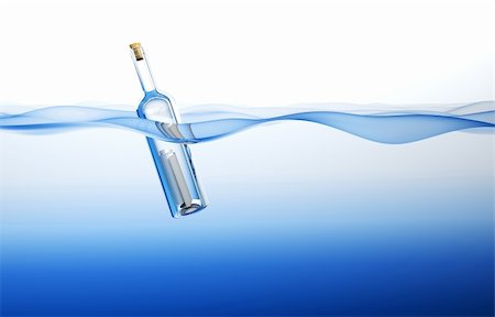 simsearch:700-02080402,k - Bottle in the Ocean. 3d rendering Stock Photo - Budget Royalty-Free & Subscription, Code: 400-04295784