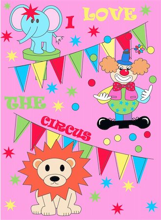 simsearch:400-05713806,k - circus pattern with pink background colour Foto de stock - Super Valor sin royalties y Suscripción, Código: 400-04297803