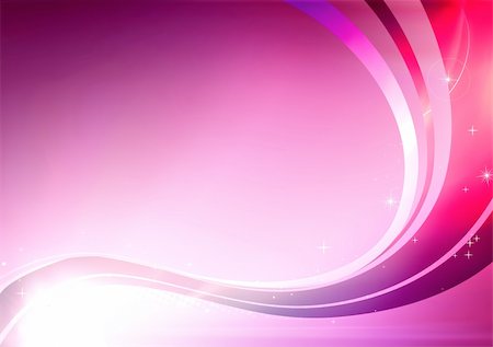 simsearch:400-04213608,k - Vector illustration of pink abstract background made of light splashes and curved lines Stock Photo - Budget Royalty-Free & Subscription, Code: 400-04297826