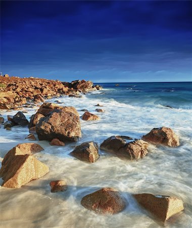 simsearch:400-05741371,k - Beautiful seascape. The rocks on a foreground. Stock Photo - Budget Royalty-Free & Subscription, Code: 400-04298124