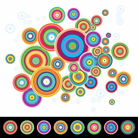 simsearch:400-04714373,k - Abstract colorful background. Vector illustration on white and black Stock Photo - Budget Royalty-Free & Subscription, Code: 400-04298491