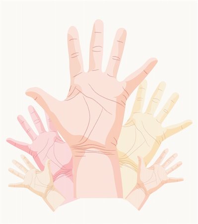 simsearch:400-04586134,k - hand, palm vector Stock Photo - Budget Royalty-Free & Subscription, Code: 400-04299316