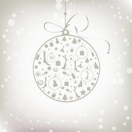 simsearch:400-05707989,k - Christmas ball golden for your design Stock Photo - Budget Royalty-Free & Subscription, Code: 400-04299629