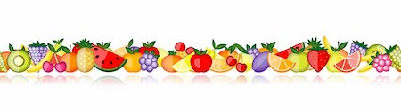 simsearch:400-04336402,k - Energy fruits. Vector collection for your design Photographie de stock - Aubaine LD & Abonnement, Code: 400-04299713