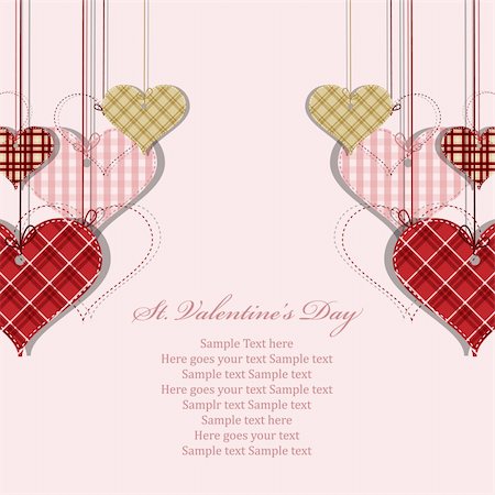 Vector St Valentine day's greeting card Stock Photo - Budget Royalty-Free & Subscription, Code: 400-04299890
