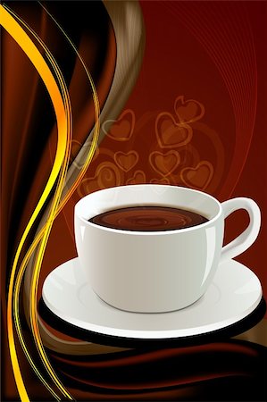 simsearch:400-04414723,k - illustration of abstract coffee card on abstract background Foto de stock - Super Valor sin royalties y Suscripción, Código: 400-04290002