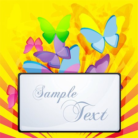 simsearch:400-04259527,k - illustration of abstract background with butterfly Stock Photo - Budget Royalty-Free & Subscription, Code: 400-04290105