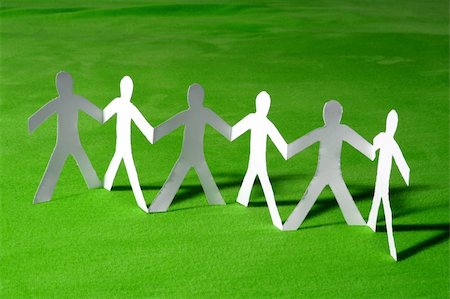 equality background hands - paper people doing teamwork in their business Stock Photo - Budget Royalty-Free & Subscription, Code: 400-04290677