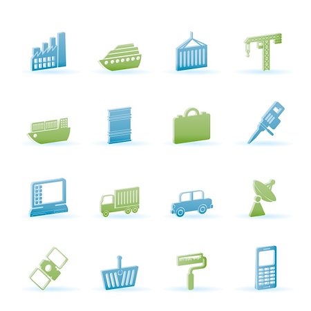 simsearch:400-04285412,k - Industry and Business icons - vector icon set Stock Photo - Budget Royalty-Free & Subscription, Code: 400-04291183