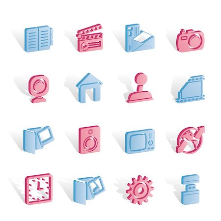 Internet, Computer and mobile phone icons - Vector icon set Stock Photo - Budget Royalty-Free & Subscription, Code: 400-04291280