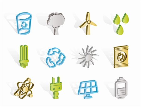 simsearch:400-04285412,k - Ecology, energy and nature icons - Vector Icon Set Stock Photo - Budget Royalty-Free & Subscription, Code: 400-04291382