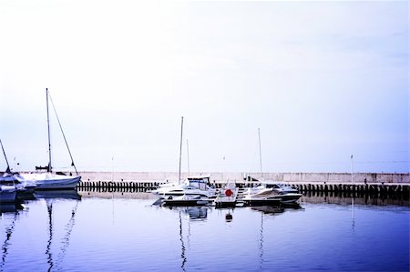 simsearch:400-04433053,k - White sailing boats in port. Stock Photo - Budget Royalty-Free & Subscription, Code: 400-04291445