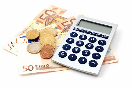 simsearch:400-08408451,k - euro bills isolated on a white background Stock Photo - Budget Royalty-Free & Subscription, Code: 400-04292086