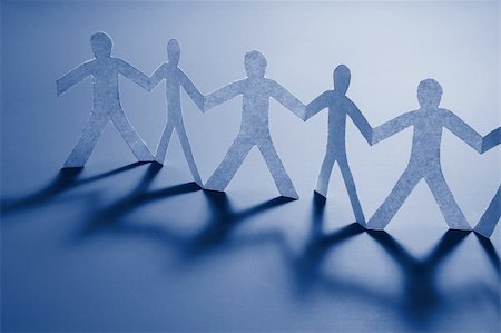 equality background hands - paper people doing teamwork in their business Stock Photo - Budget Royalty-Free & Subscription, Code: 400-04292140