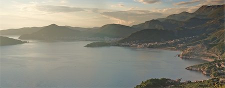 simsearch:400-05896461,k - View from the mountain above Sveti-Stefan in Montenegro Stock Photo - Budget Royalty-Free & Subscription, Code: 400-04292529